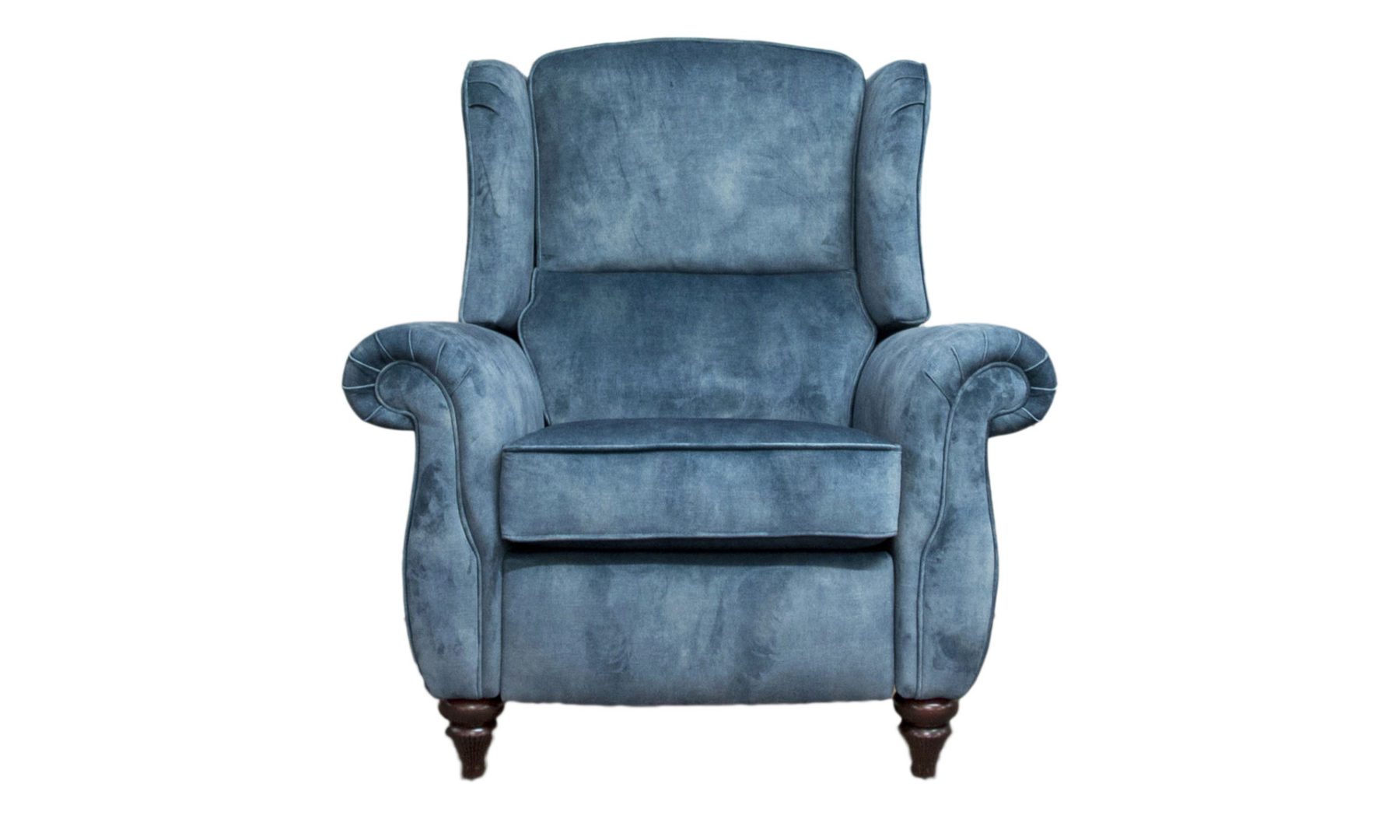 Greville Recliner Chair in Lovely Ocean, Gold Collection Fabric