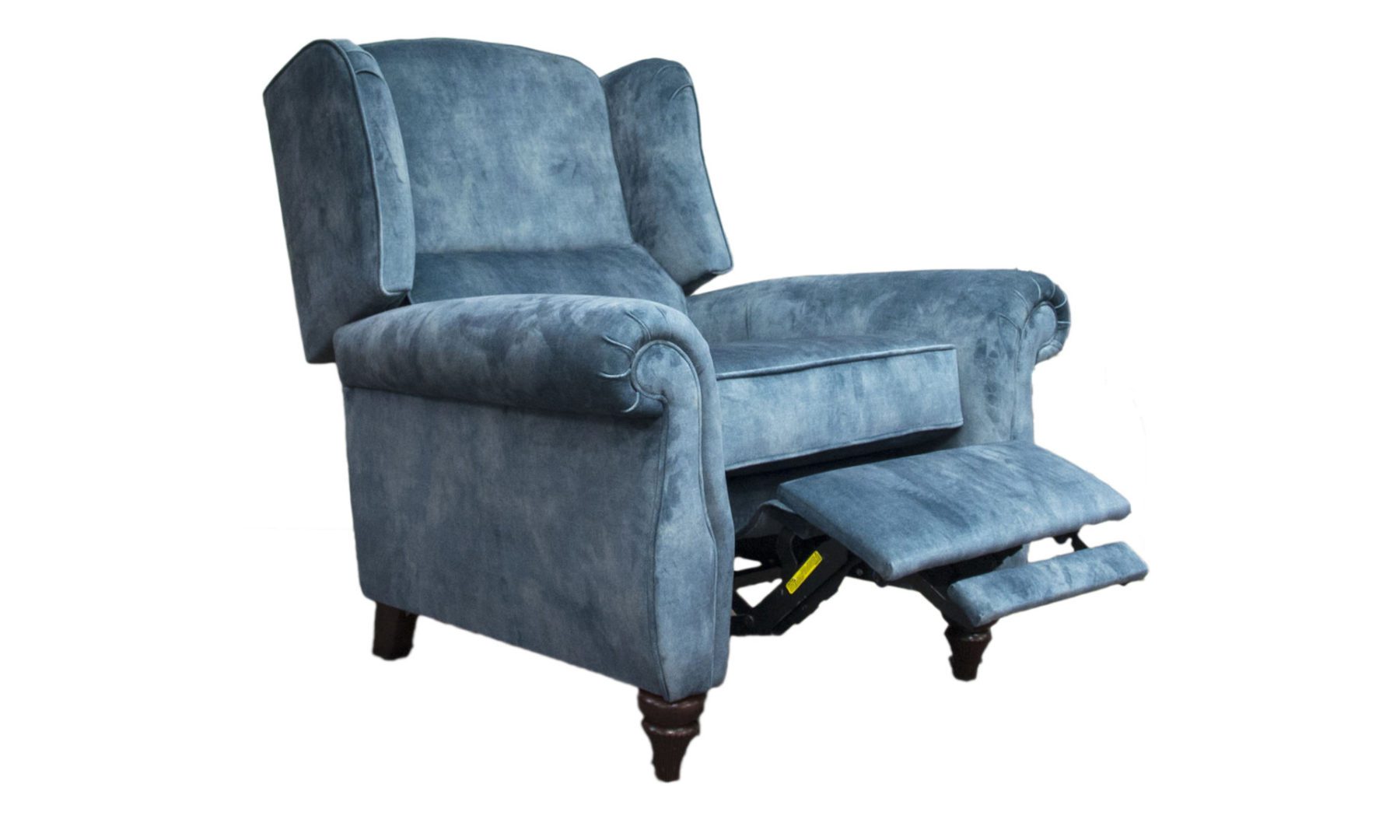 Greville Recliner Chair in Lovely Ocean, Gold Collection Fabric