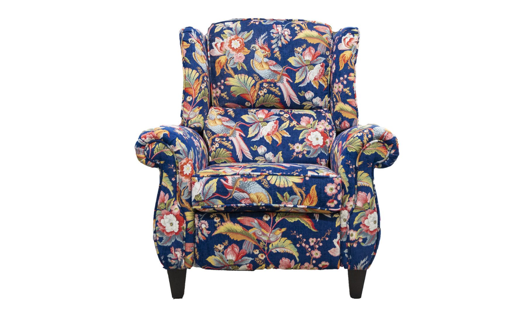 Greville Recliner Chair in Evren Navy, Platinum Collection Fabric