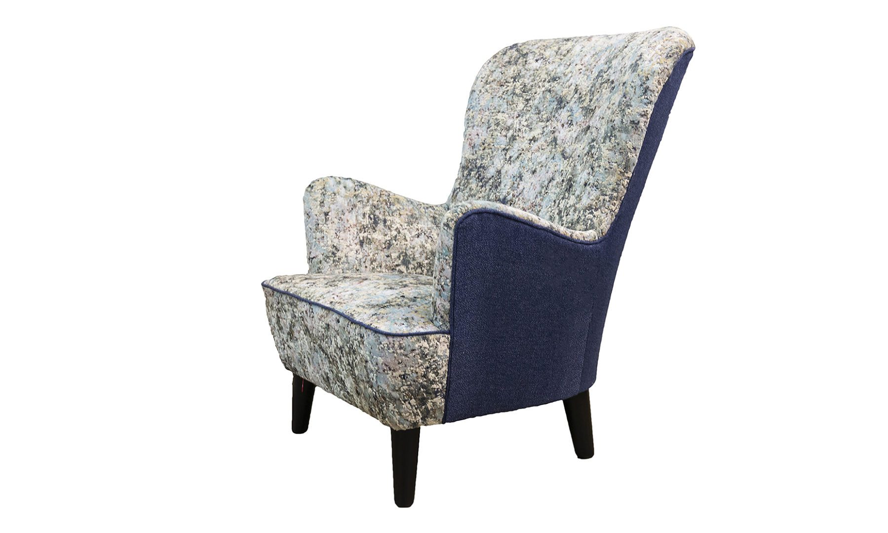 Holly Chair in Igloo Ocean, Platinum Collection Fabric