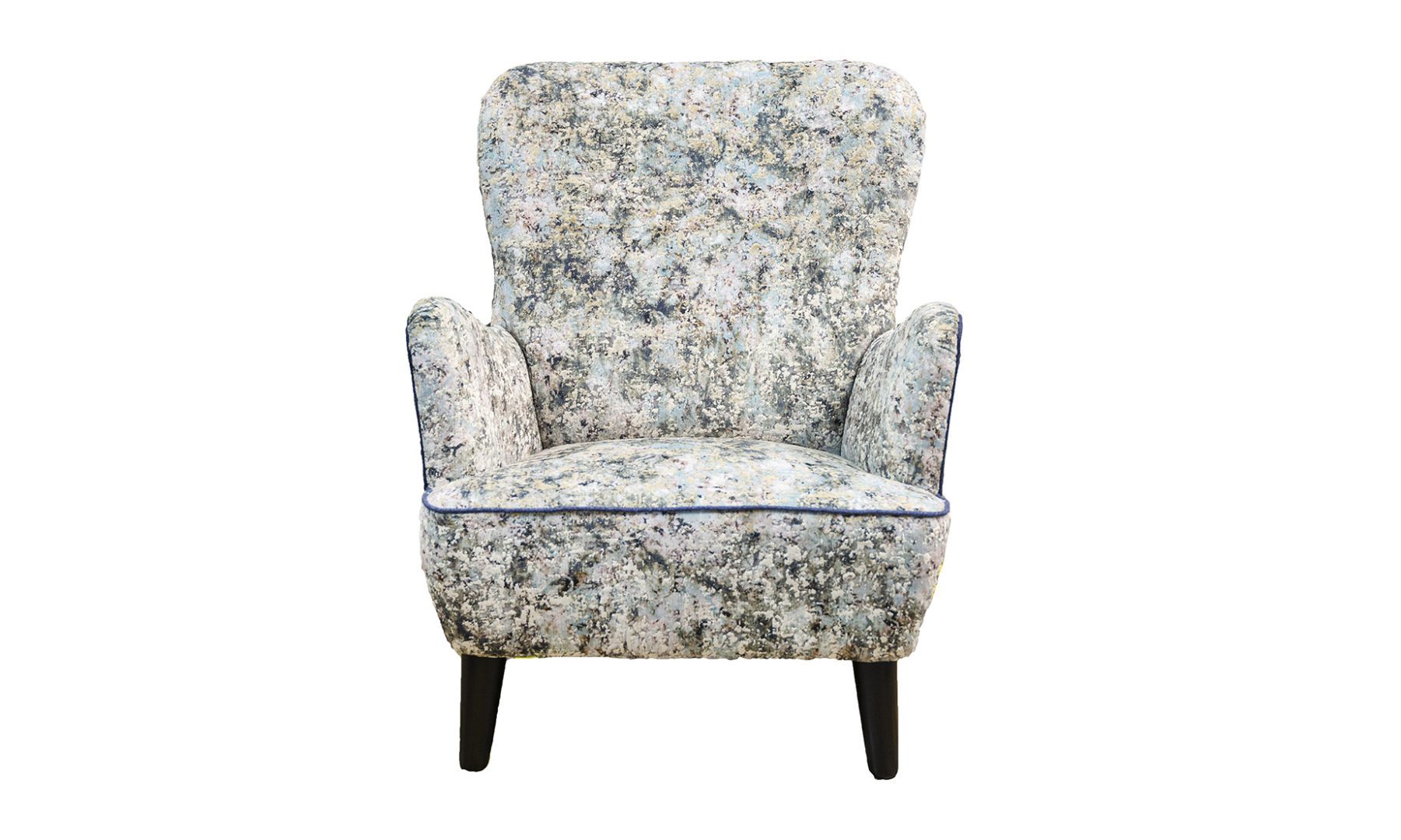 Holly Chair in Igloo Ocean, Platinum Collection Fabric