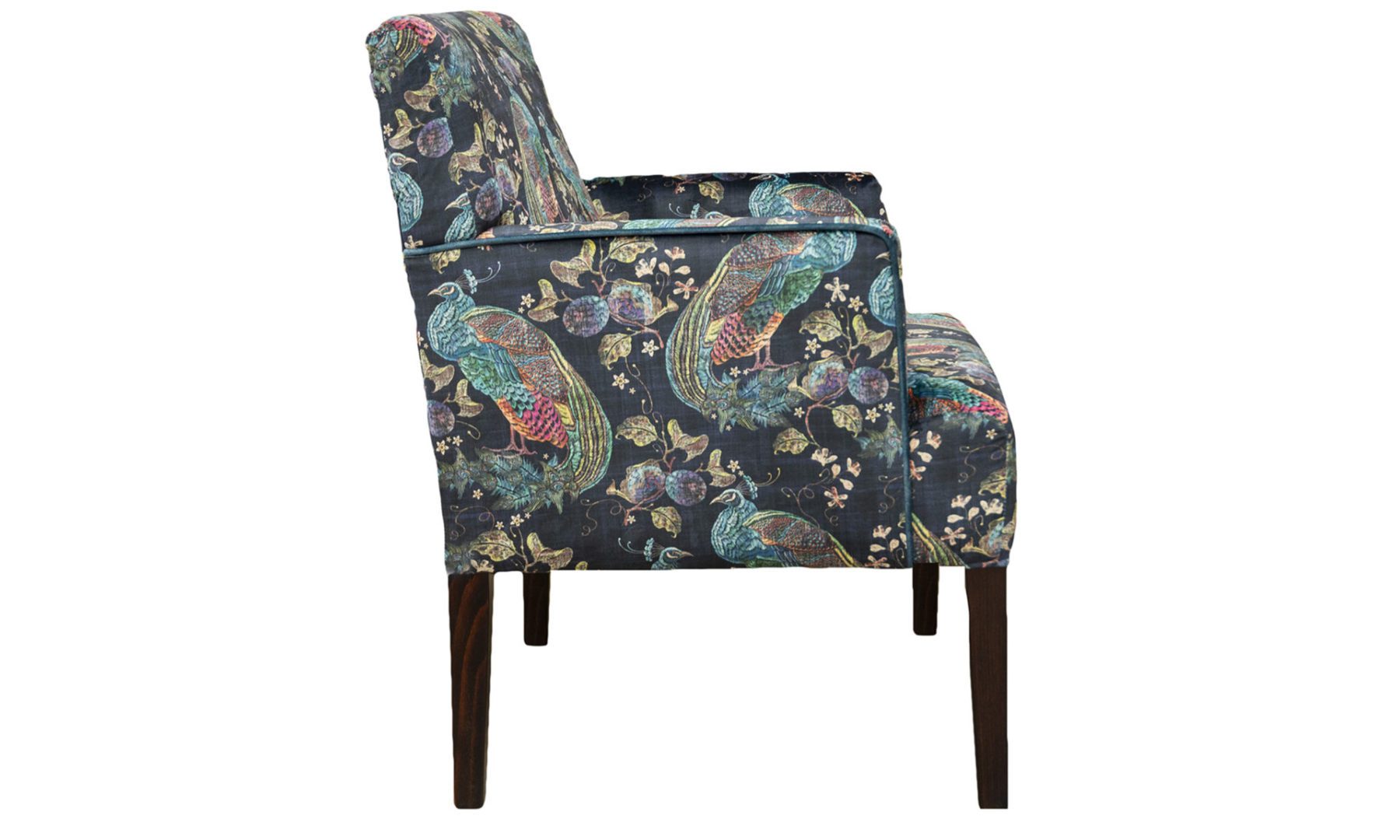 Lisa Chair in Peacock Navy, Platinum Collection Fabric - 405860