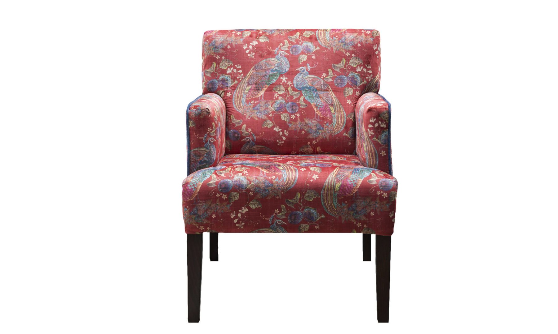 Lisa Chair in Peacock Cranberry, Platinum Collection Fabric - 405860