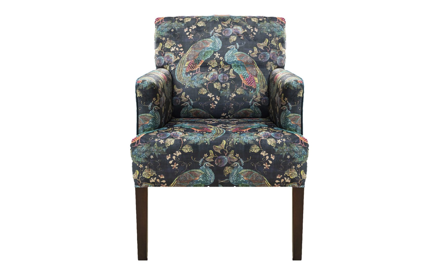 Lisa Chair in Peacock Navy, Platinum Collection Fabric - 405860