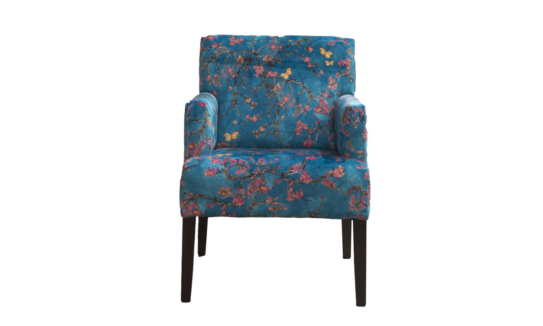 Lisa Chair in Trussardi print, Gold Collection Fabric
