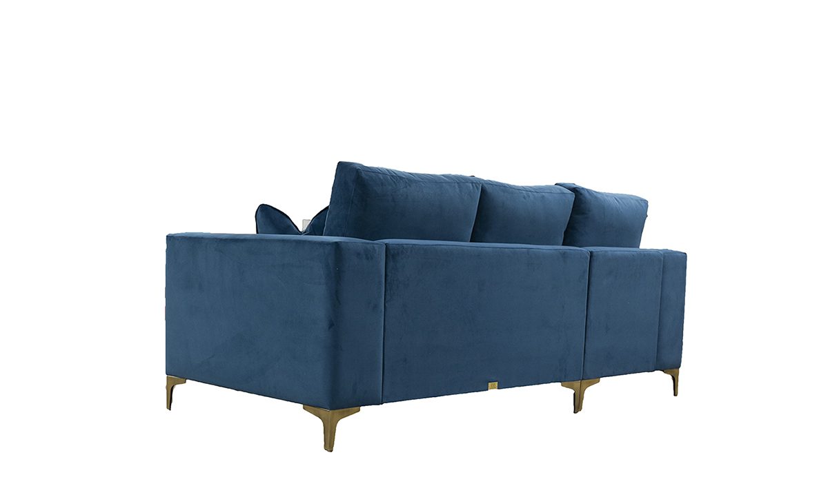 Baltimore 2 Seater Longer Sofa in Plush Teal