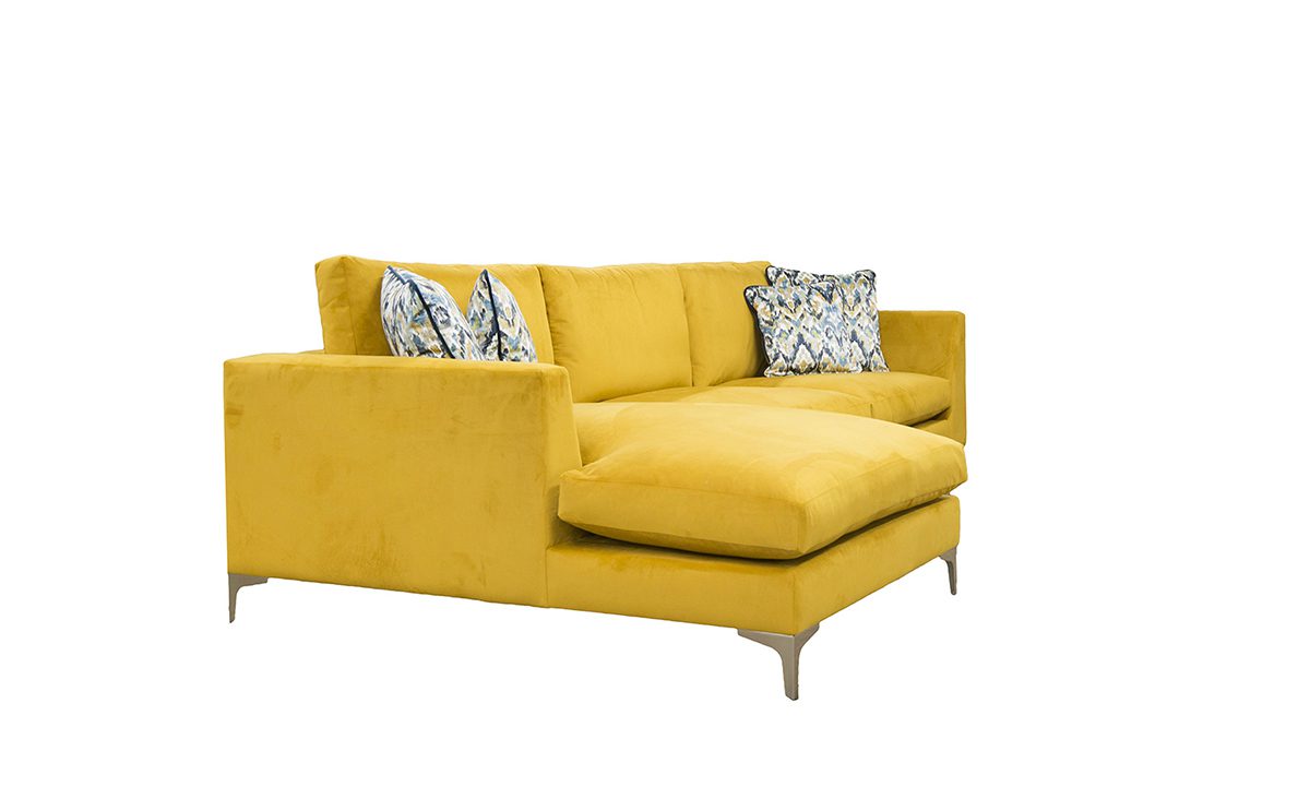 Baltimore 3 Seater Longer Sofa in Plush Turmeric 