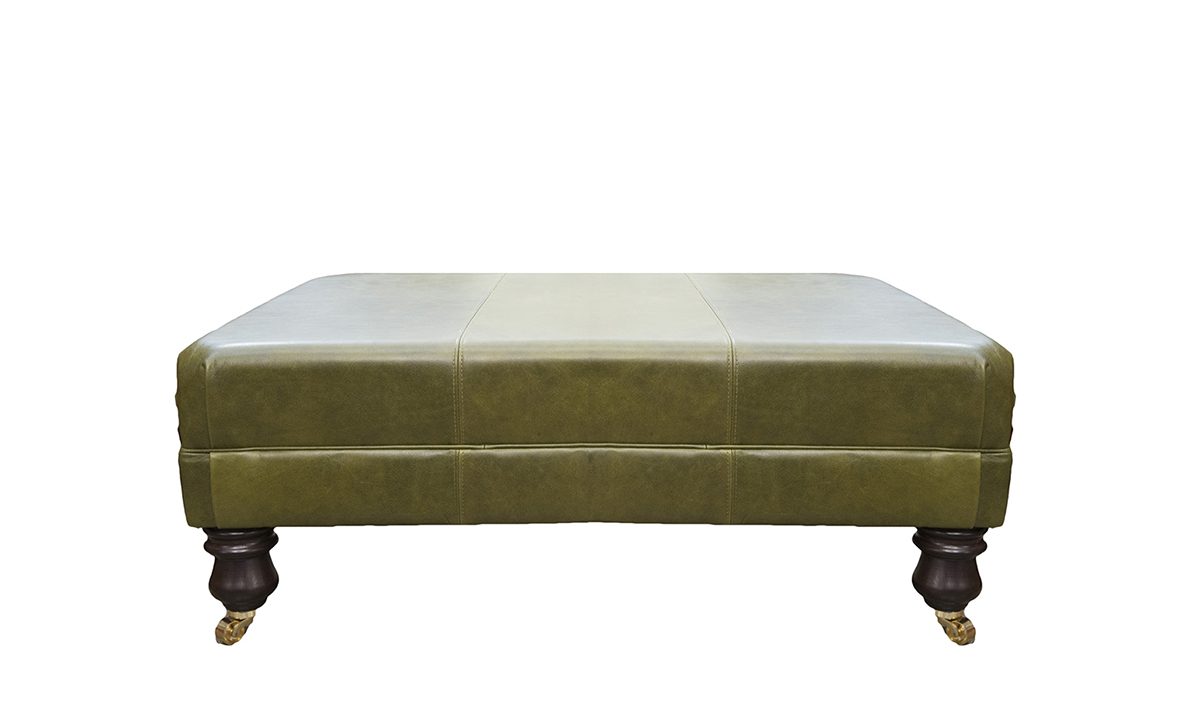 Ottoman Footstool in Mustang Olive