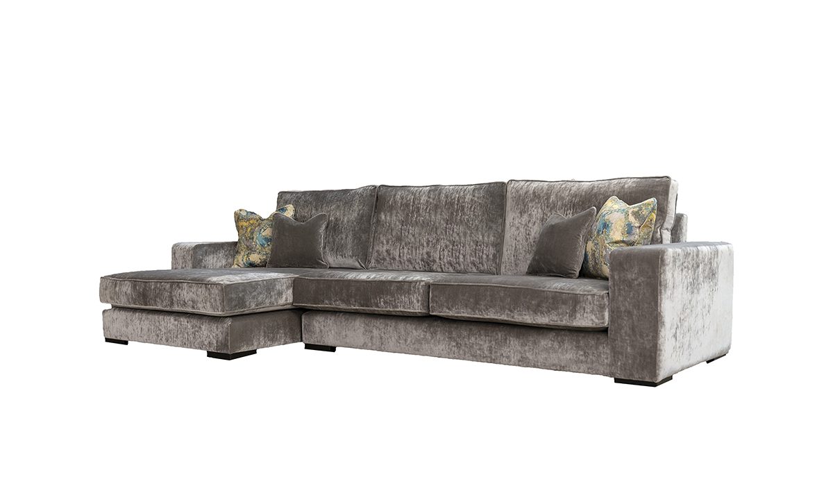 Antonio 3 Seater Lounger in Boulder Silver