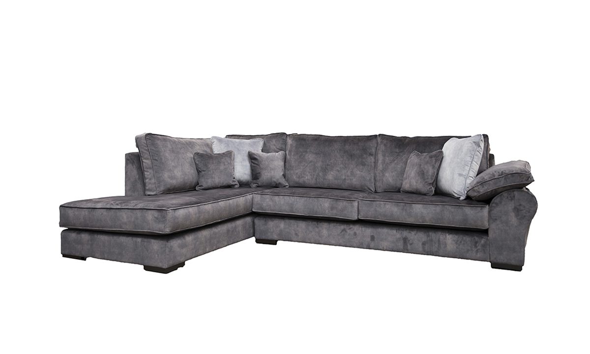 Atlas Chaise Sofa in Lovely Asphalt 