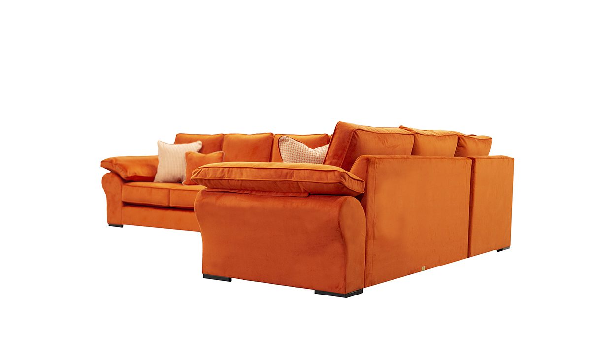 Atlas Corner Sofa in Plush Paprika