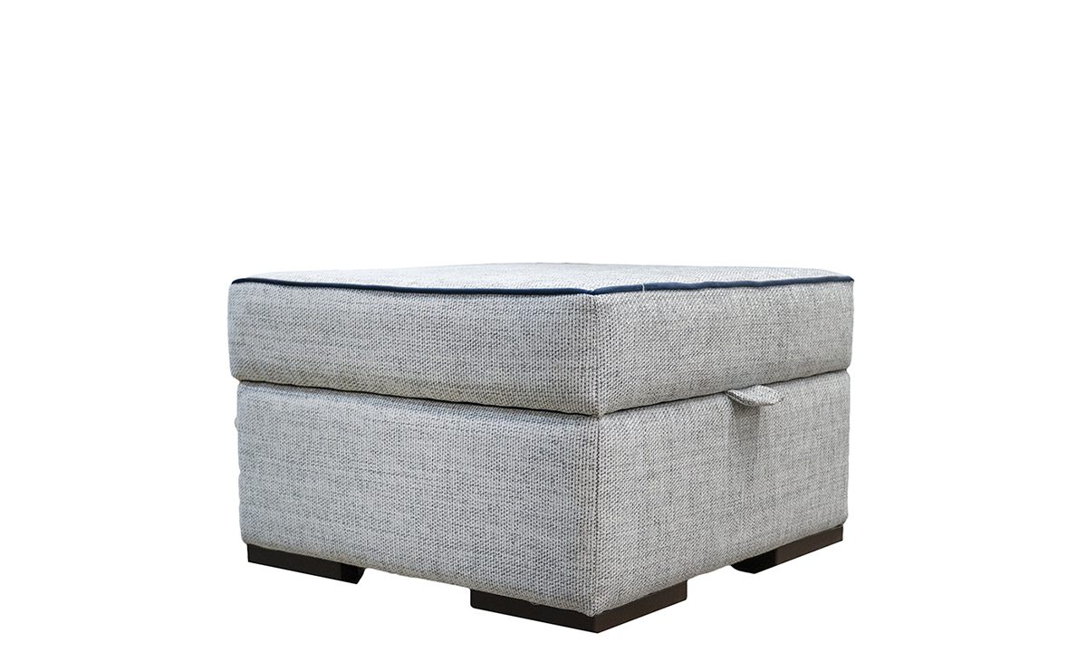 Atlas Storage Footstool Bravo Cream Lined