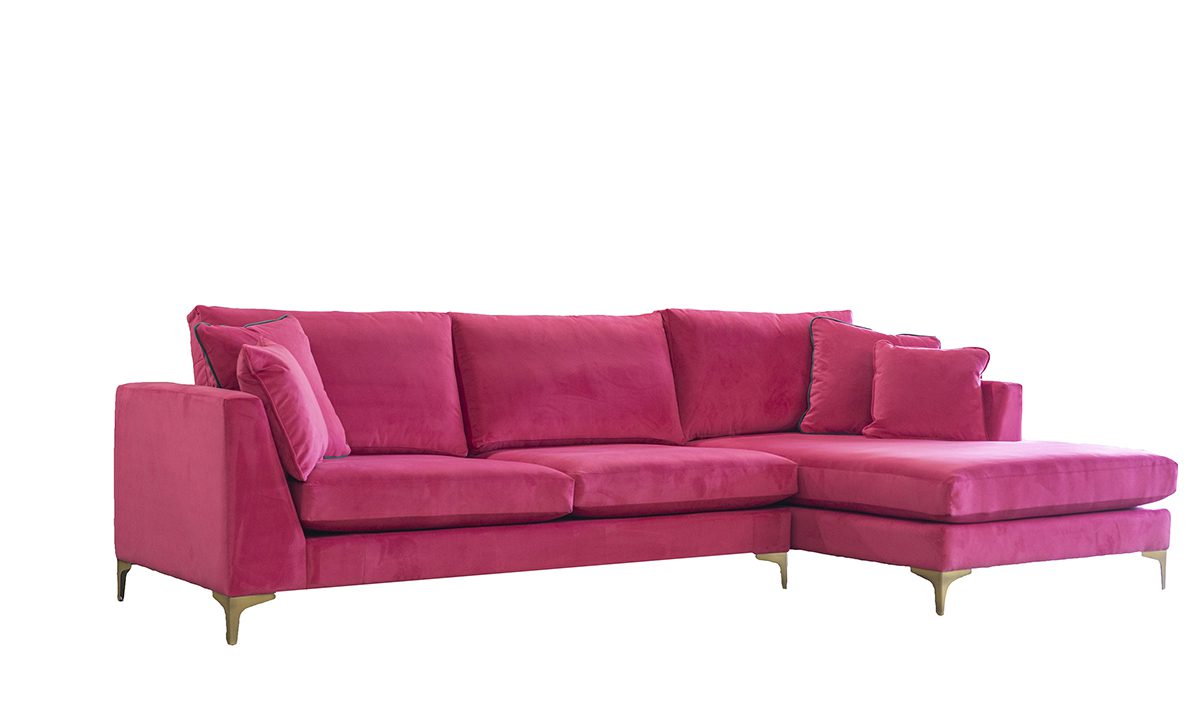 Baltimore 3 Seater Lounger in Plush Peony 
