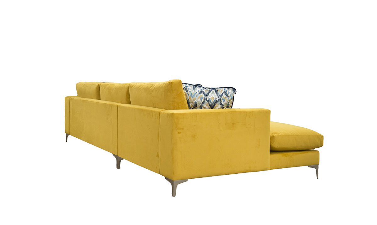 Baltimore 3 Seater Longer Sofa in Plush Turmeric 