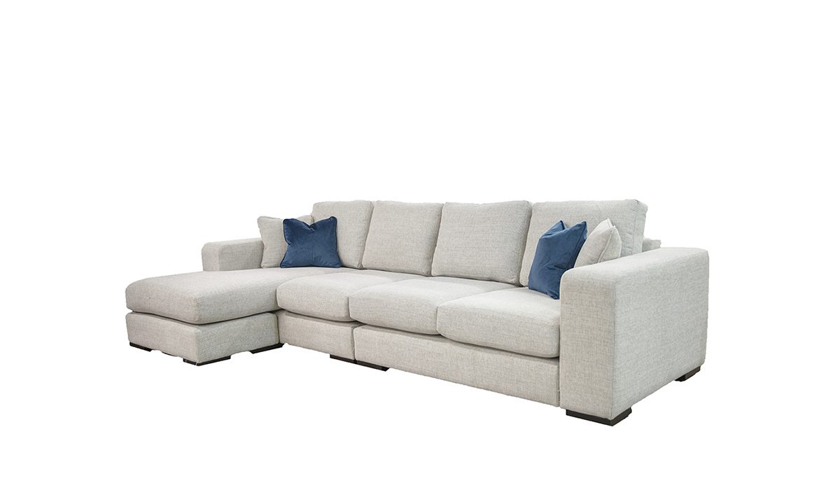 Colorado Chaise End Sofa in Bravo Cream Linen