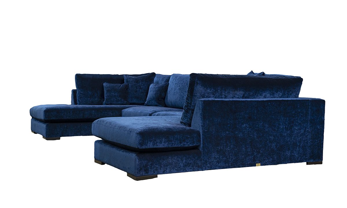 Colorado Corner Chaise Sofa in Mancini Carbon 