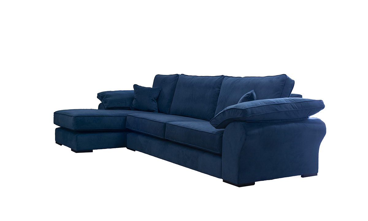 Atlas Lounger Sofa in Plush Indigo