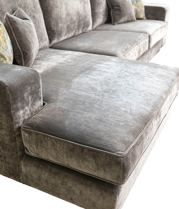 Antonio 3 Seater Lounger in Boulder Silver
