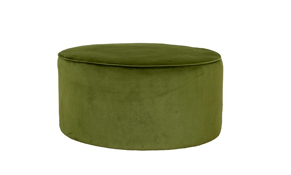 Jupiter Footstool in Plush Vine