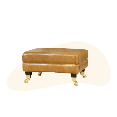 Leather Costa Footstool