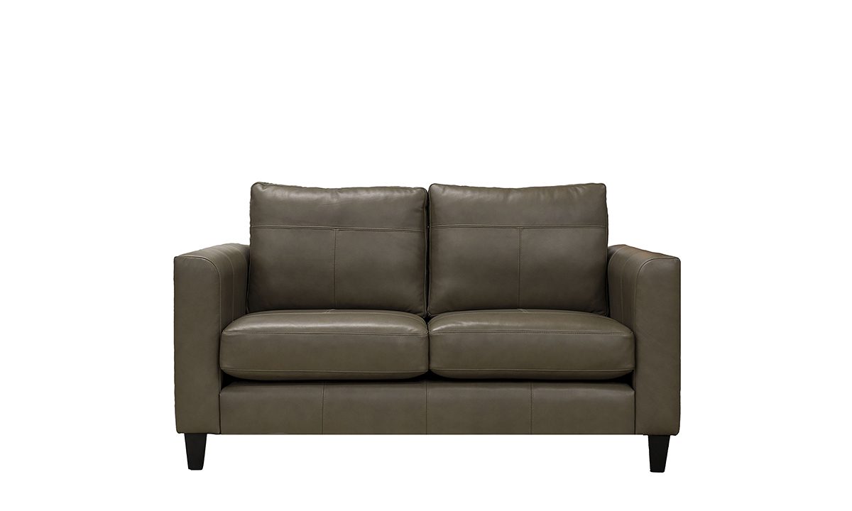 Leather Solo 2 Seater Sofa, Chelsea Dark Olive - 520976