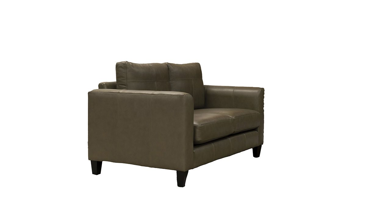 Leather Solo 2 Seater Sofa, Chelsea Dark Olive - 520976