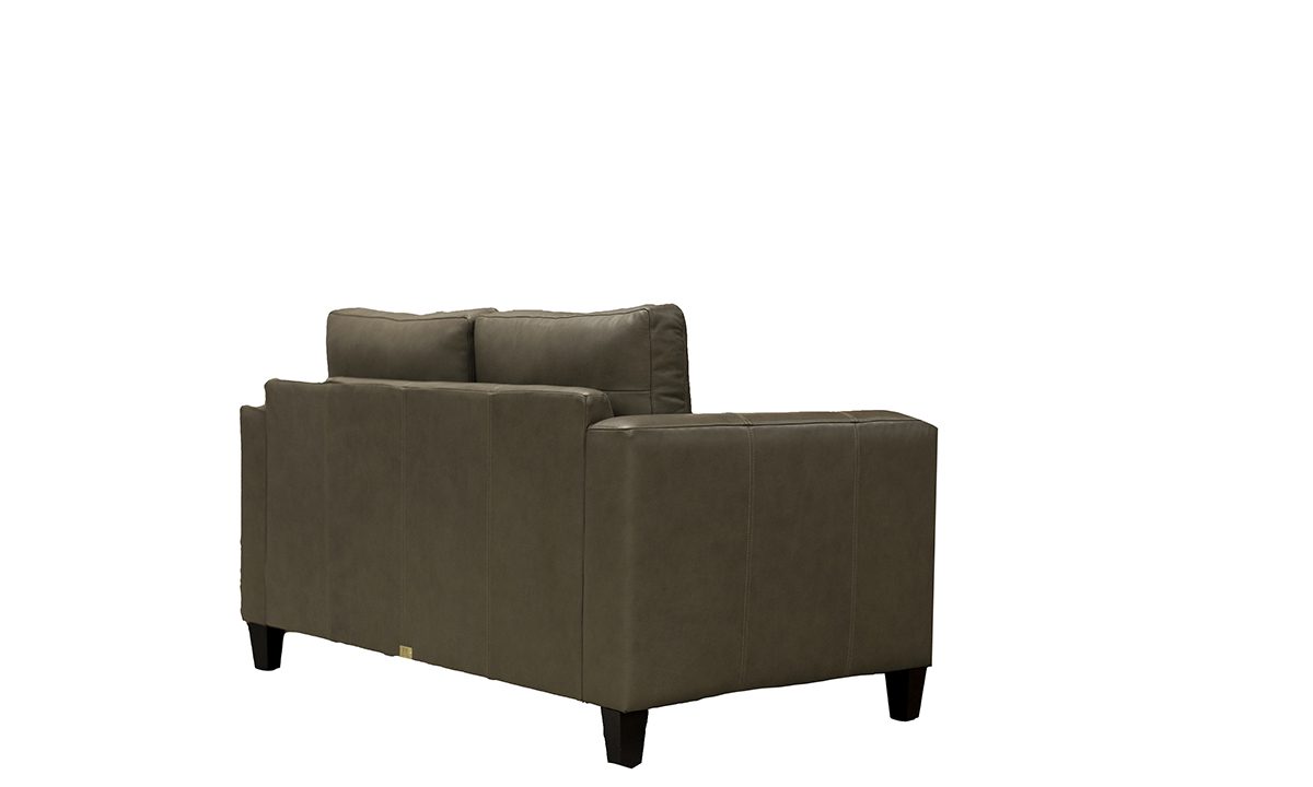 Leather Solo 2 Seater Sofa, Chelsea Dark Olive - 520976