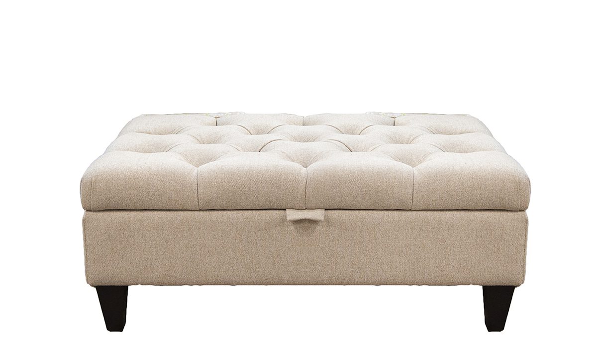 Ottoman Storage Deep Button Footstool