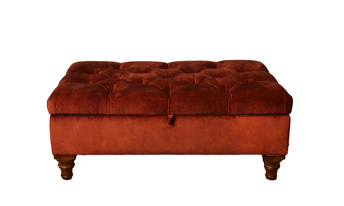 Ottoman Storage Deep Button Footstool