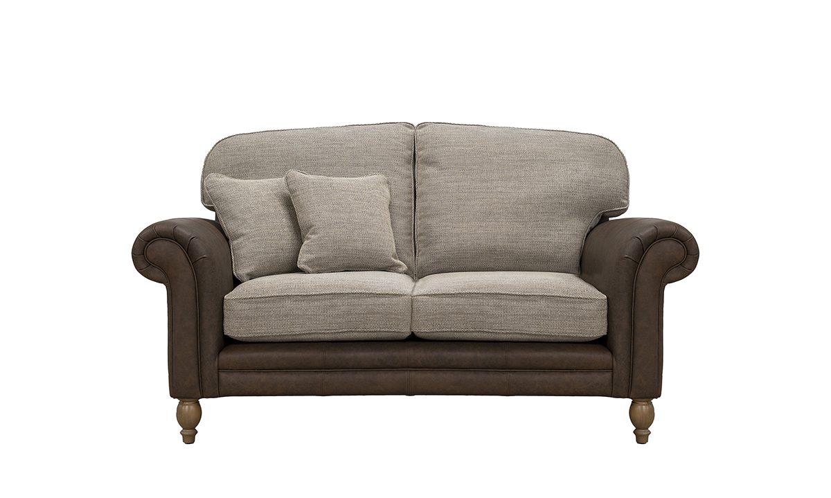 Eloise 2 Seater Sofa in Origin Totem Leather & Bravo Mocha - 520317