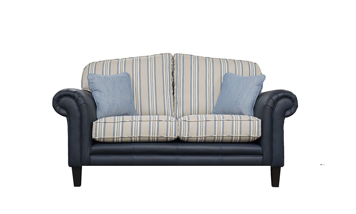 Eloise 2 Seater in Volkan Stripe Nordic & Origin Lapis - 521114