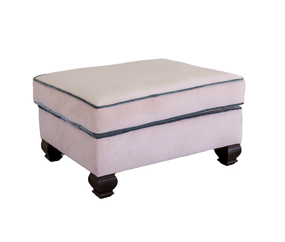 Grenoble Footstool Plush Petal