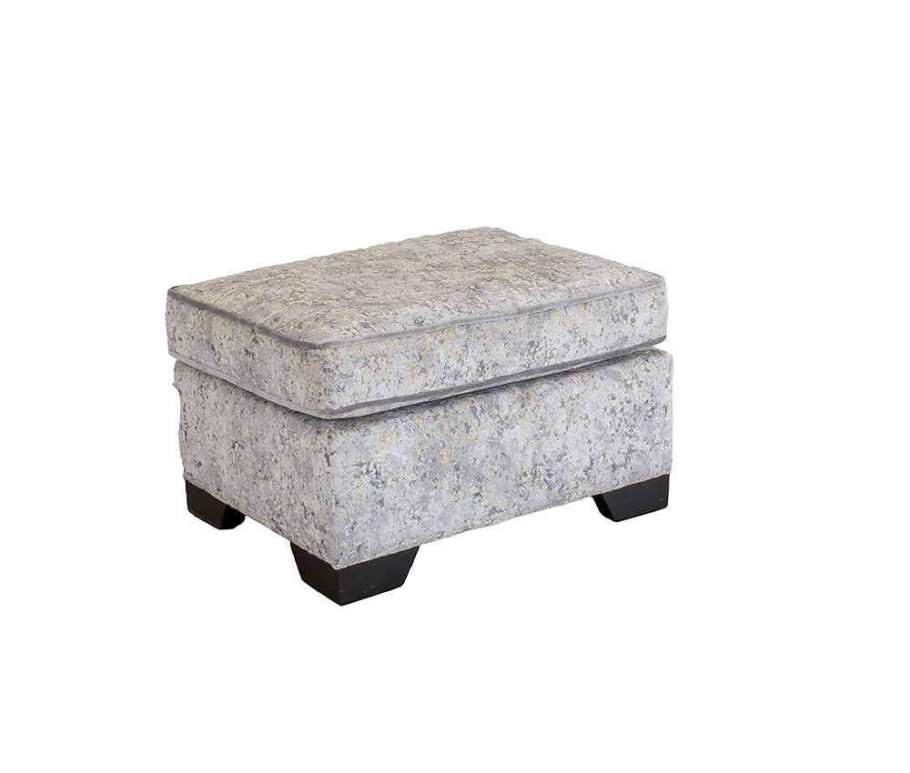 Imperial Footstool in Igloo Cloud