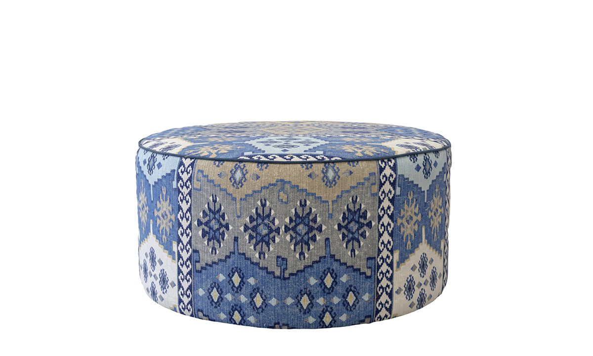 Jupiter Footstool in Discontinued Fabric