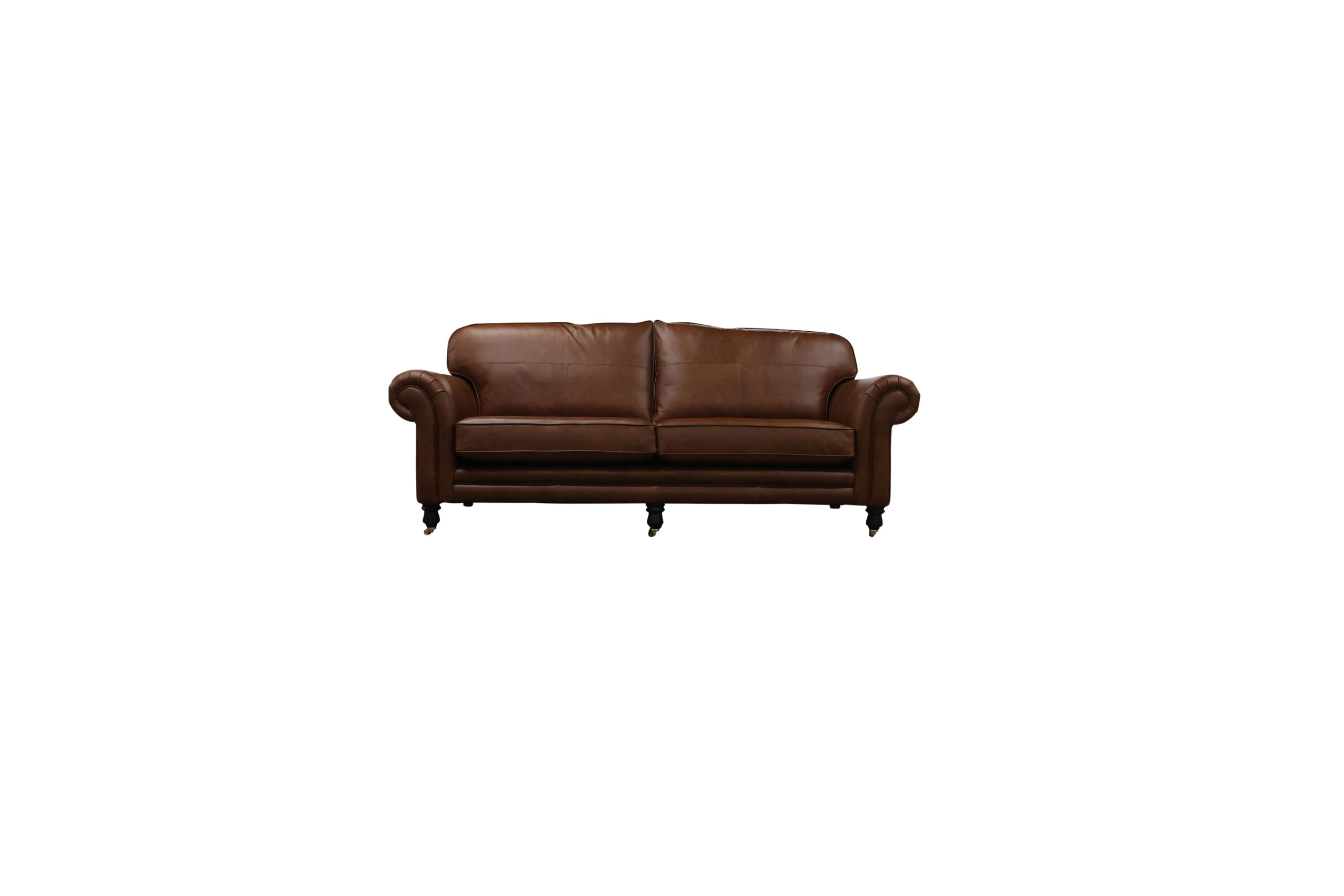 Leather Louis Grand Sofa in Osborne Tan
