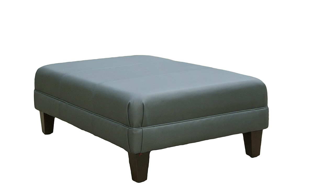 Leather Ottoman in Chelsea