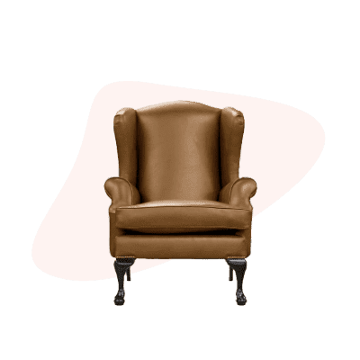 Leather Queen Anne Chair