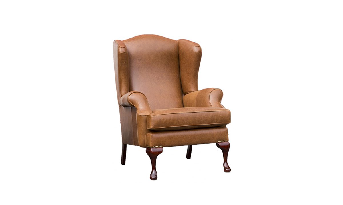 Queen Anne Chair in Mustang Light Tan