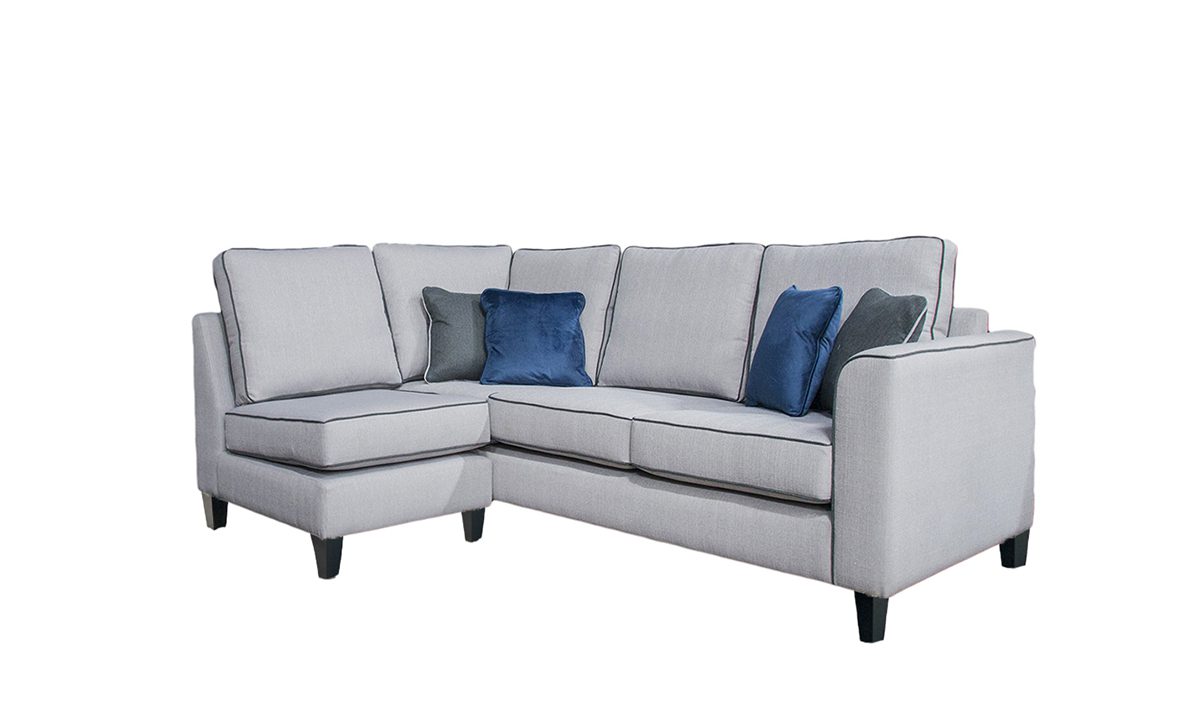 Logan Corner Sofa in Aosta Silver