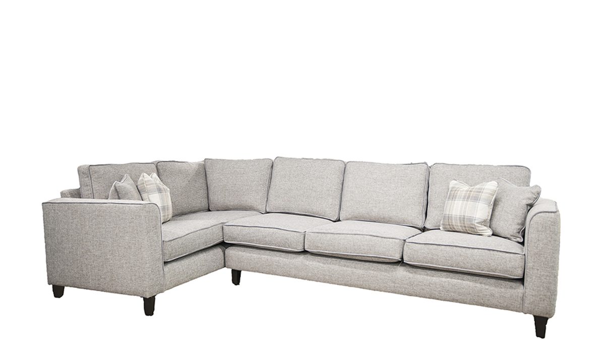 Logan Corner Sofa in Milwaukee Grey