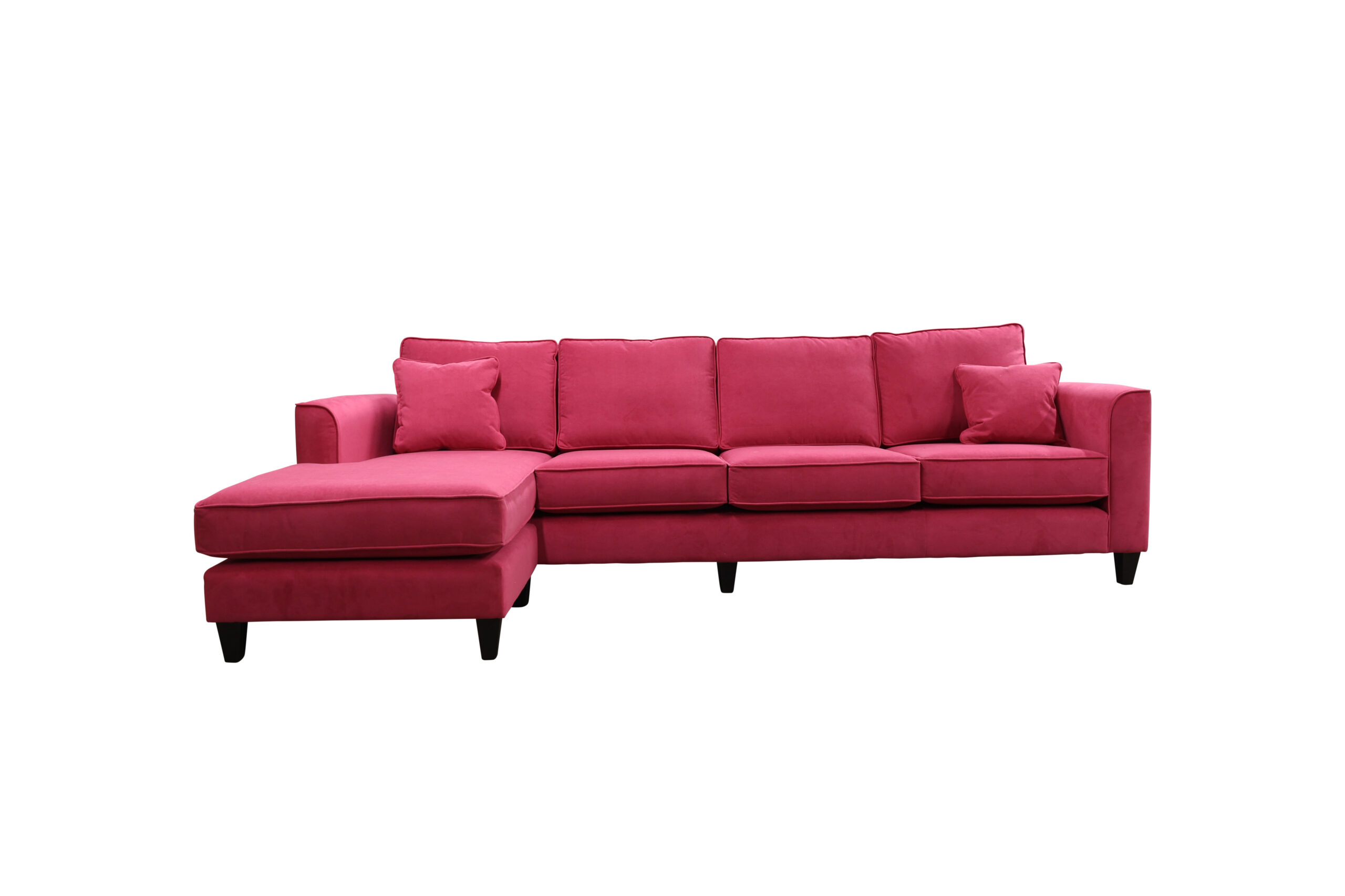 Nolan Chaise End Sofa in Plush Peony