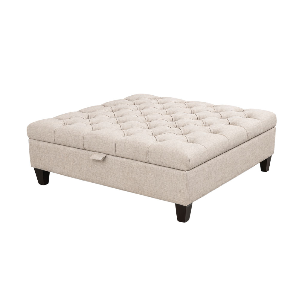 Ottogrand Deep Button Storage Footstool