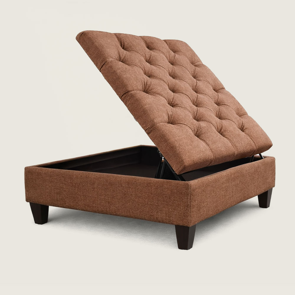 Ottogrand Deep Button Storage Footstool