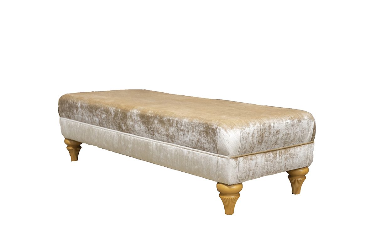 Ottolong Footstool Mancini Champagne