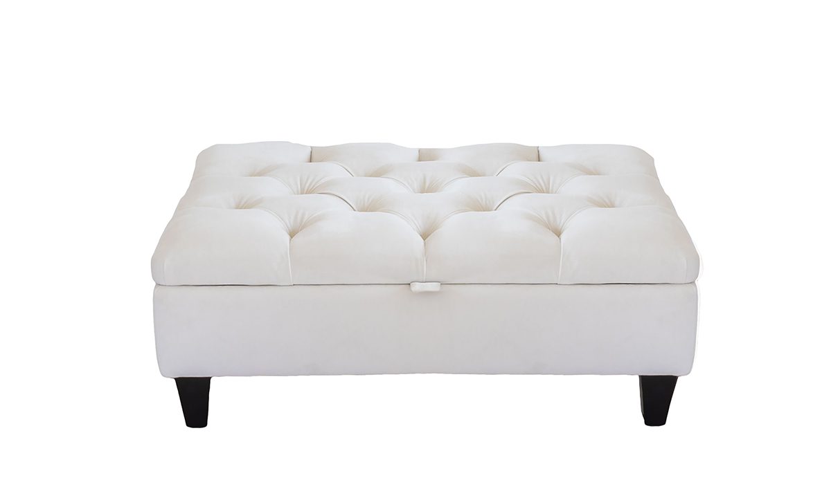 Ottoman Storage Deep Button Footstool