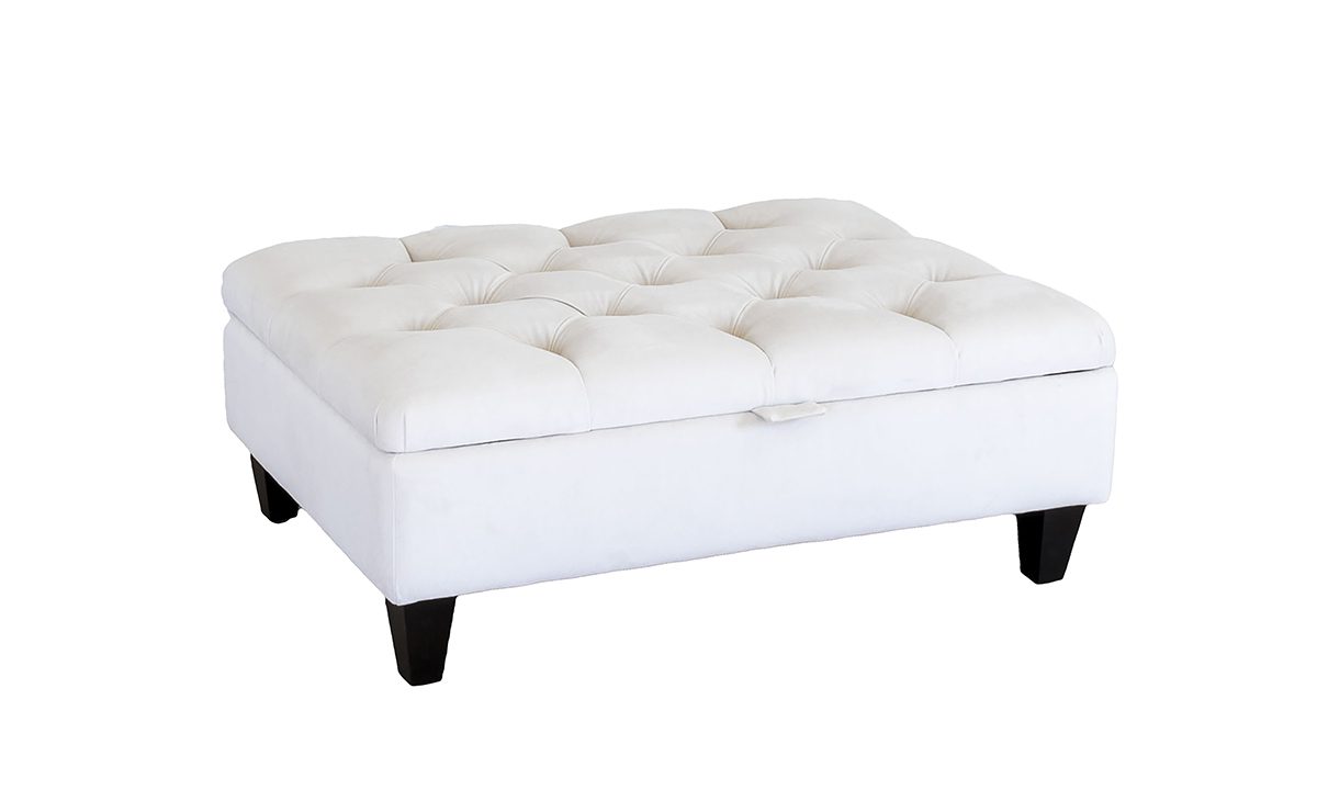 Ottoman Storage Deep Button Footstool