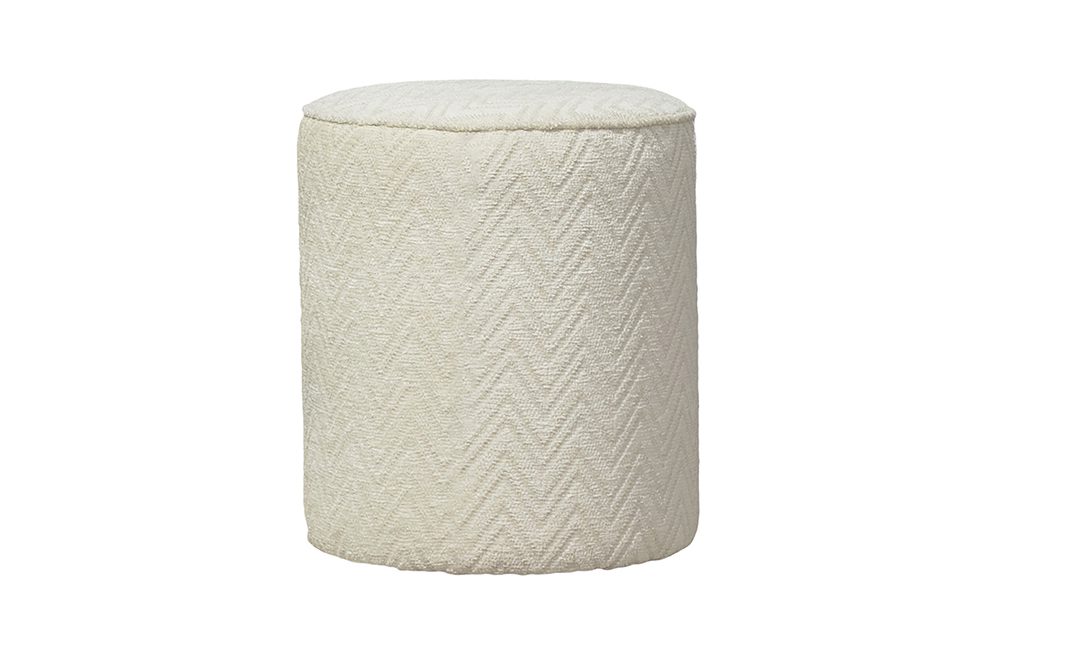 Pluto Footstool in Cream