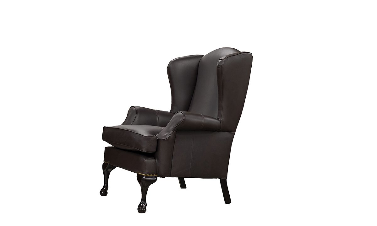 Queen Anne Chair in Chelsea Intense Chestnut - 406314