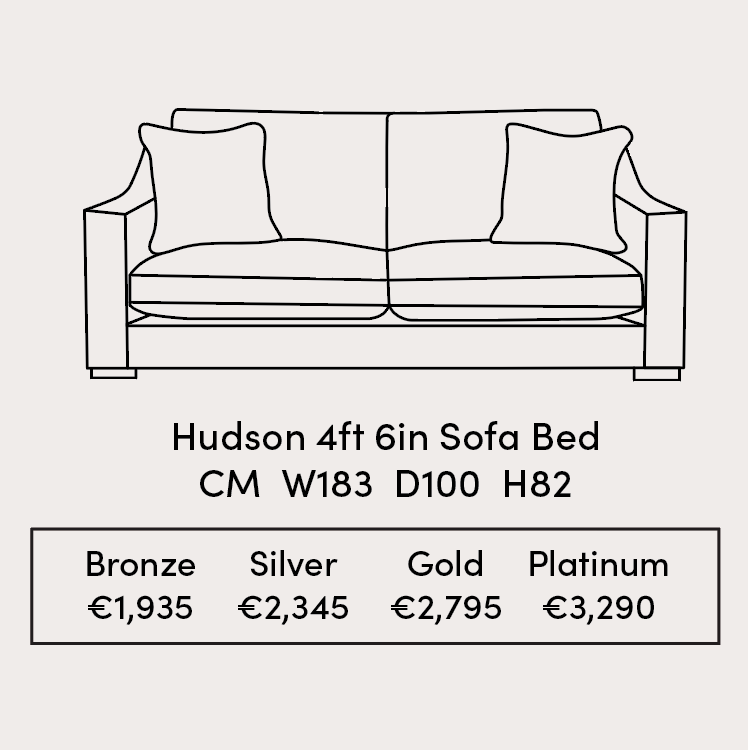 Hudson Sofa Bed in Bella Mineral