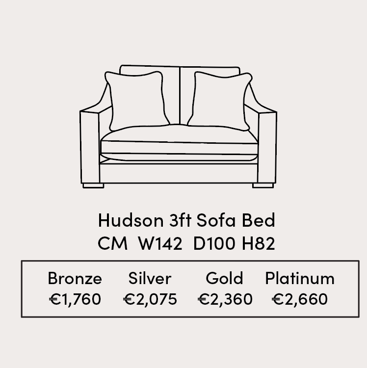 Hudson 3ft Sofa Bed Specification